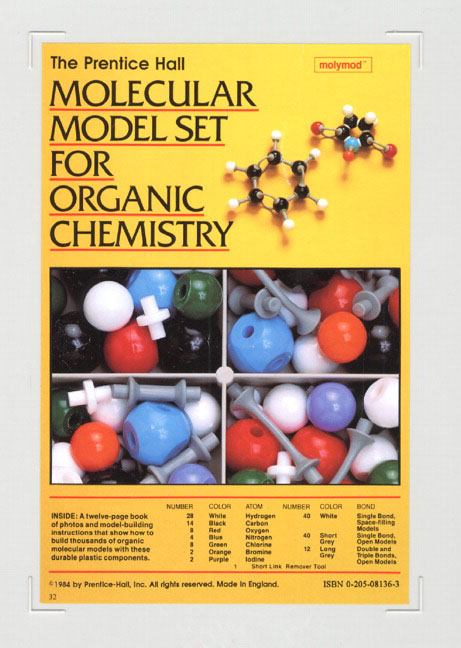 Prentice Hall Molecular Model Set for Organic Chemistry Edition