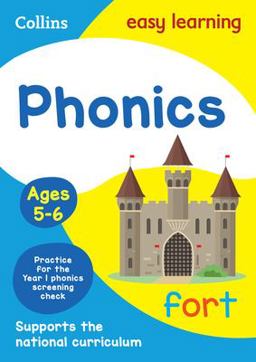 Collins Easy Learning Age 5-7 -- Phonics Ages 5-6: New Edition  9780008134358 Front Cover