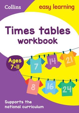 Collins Easy Learning Age 7-11 -- Times Tables Workbook Ages 7-11: New Edition  9780008134419 Front Cover