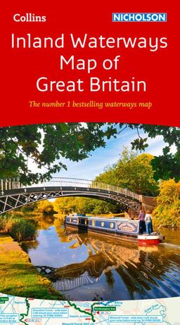 Collins Nicholson Inland Waterways Map of Great Britain