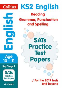 Collins KS2 Revision and Practice - KS2 English Reading, Grammar, Punctuation and Spelling SATs Practice Test Papers 2019 Tests  9780008300579 Front Cover