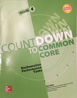 My Math Countdown to Common Core Mathematics Performance Tasks Gr 4