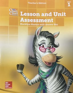Open Court Reading, Grade 1, Lesson and Unit Assessment BLMs with Answer Key, Book 1