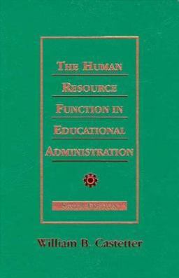 Human Resources Function in Educational Administration 6th 1995 9780023202018 Front Cover