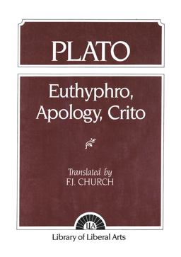Plato Euthyphro, Apology, Crito  9780023224102 Front Cover