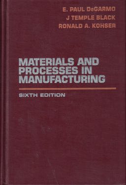 Materials and Processes in Manufacturing
