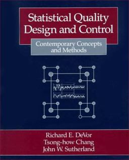 Statistical Quality Design and Control Contemporary Concepts and Methods  9780023291807 Front Cover