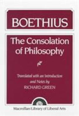 Consolation of Philosophy Boethius  9780023464508 Front Cover
