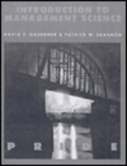 Introduction to Management Science Introduction to Management Science