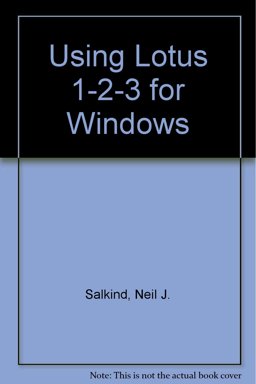 Using Lotus 1-2-3 for Windows