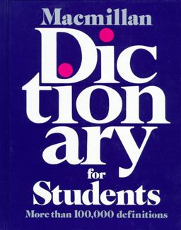 Macmillan Dictionary for Students  9780027615609 Front Cover