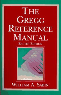 Gregg Reference Manual 8th 9780028032856 Front Cover