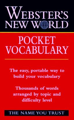 Pocket Vocabulary  9780028634869 Front Cover