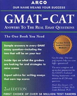 GMAT-CAT Answers to the Real Essay Questions GMAT-CAT Answers to the Real Essay Questions