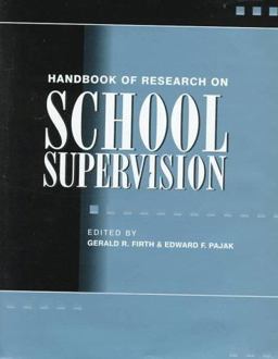 Handbook of Research on School Supervision  9780028646626 Front Cover