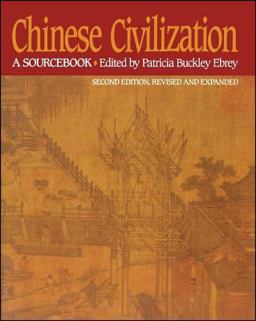 Chinese Civilization A Sourcebook, 2nd Ed 2nd 9780029087527 Front Cover