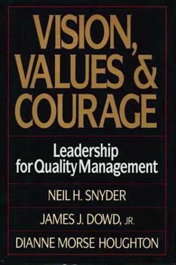 Vision, Values and Courage  9780029297551 Front Cover