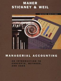 Managerial Accounting 6th 9780030181931 Front Cover