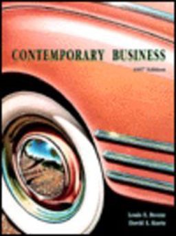 Contemporary Business Contemporary Business