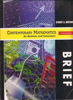 Contemporary Mathematics for Business and Consumers
