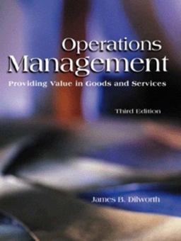 Operations Management Providing Value in Goods and Services 3rd 9780030262074 Front Cover