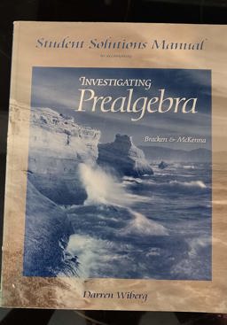 Investigating Prealgebra