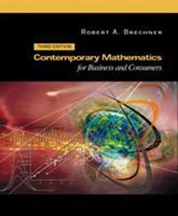 Contemporary Mathematics for Business and Consumers