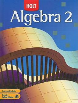 Holt Algebra 2  9780030358296 Front Cover