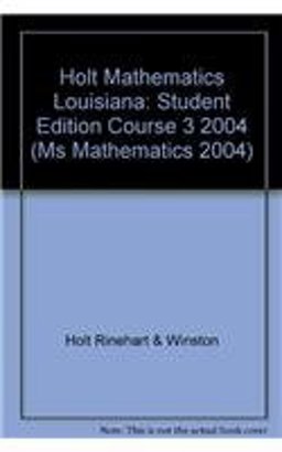 Holt Mathematics Louisiana
