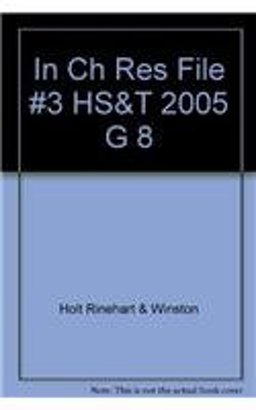 In Ch Res File #3 HS&T 2005 G 8