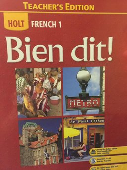 Bien Dit! 2008 LV 1 [Teacher's Edition] [Hardcover] 1st 9780030422232 Front Cover