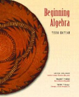 Beginning Algebra Beginning Algebra
