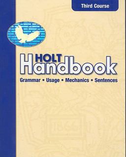 Holt Handbook Grammar Useage and Mechanics 3rd 9780030661464 Front Cover
