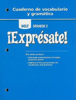 ï¿½Expresate! Cuaderno de Vocaciones 6th 9780030744976 Front Cover