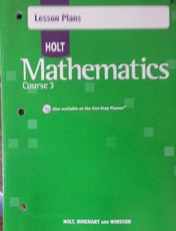 Lesson Pln Holt Math CS 3 2007