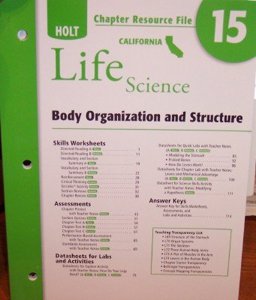 Crf Ch #15 Holt California Sci 2007 Life