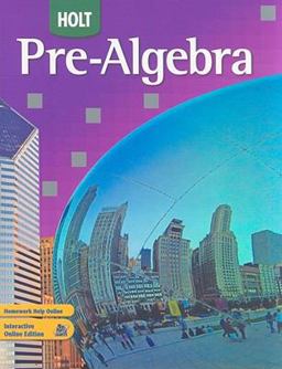 Holt Pre-Algebra  9780030934681 Front Cover