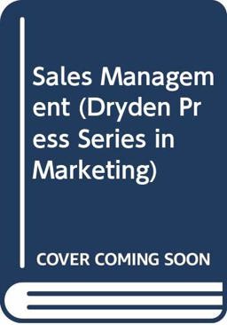 Sales Management 4th 9780030986673 Front Cover