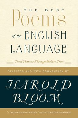 Best Poems in the English Language From Chaucer Through Robert Frost  9780060540425 Front Cover