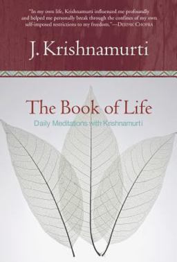 Book of Life Daily Meditations with Krishnamurti  9780060648794 Front Cover