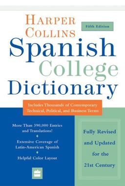 HarperCollins Spanish College Dictionary 5th 9780060733803 Front Cover