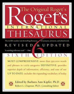 Roget's International Thesaurus 6th 9780060935443 Front Cover