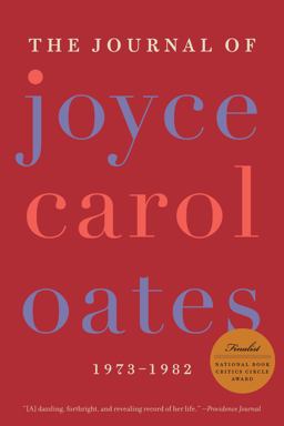 Journal of Joyce Carol Oates 1973-1982  9780061227998 Front Cover