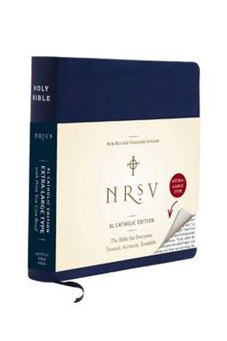 NRSV XL Catholic Edition (navy)  9780061946547 Front Cover