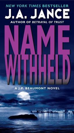 Name Withheld A J. P. Beaumont Novel  9780062086419 Front Cover