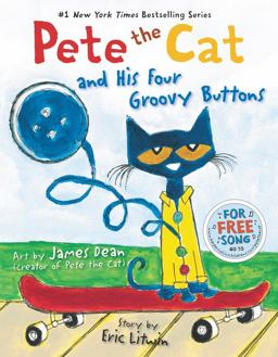 Pete the Cat and His Four Groovy Buttons  9780062110589 Front Cover
