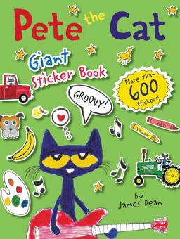 Pete the Cat Giant Sticker Book  9780062304230 Front Cover