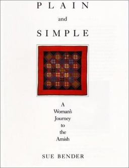 Plain and Simple A Journey to the Amish  9780062500588 Front Cover