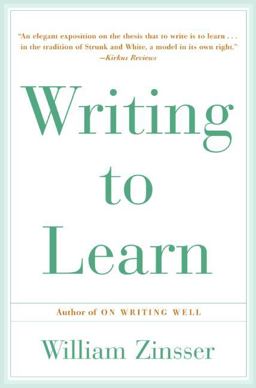 Writing to Learn  9780062720405 Front Cover