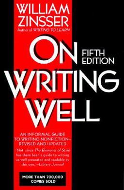 On Writing Well 5th 9780062733030 Front Cover
